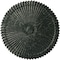Ekena Millwork Shakuras Ceiling Medallion (Fits Canopies up to 5"), Hnd-Painted Painted Turtle Crackle, 24"OD x 3"P CM24SHPTC - alternate 1